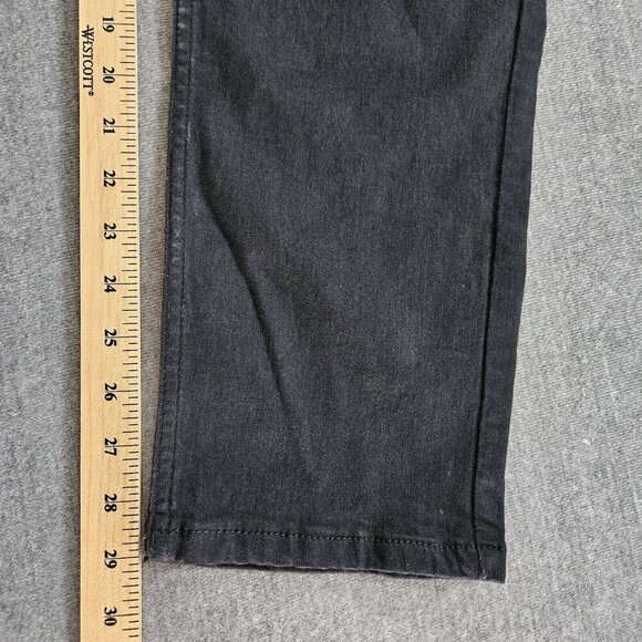 RJR John Rocha Jeans Womens 18 R Black High Rise Embroidery Flowers Sequins Boho - Picture 6 of 16